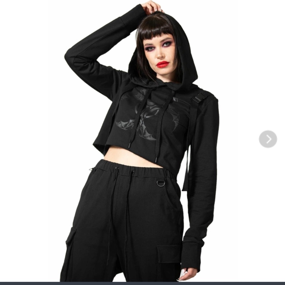 Ultraviolet cropped hoodie